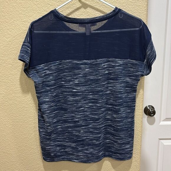 Blue top with white stripe detailing - Picture 3 of 6
